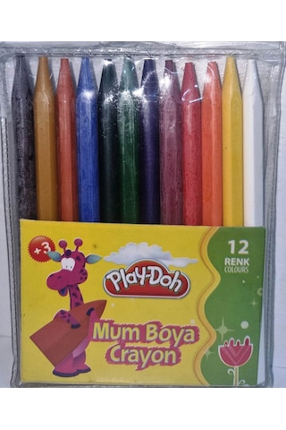 Play-doh Mum Boya 12 Renk Uzun Boy Bej - Sarı