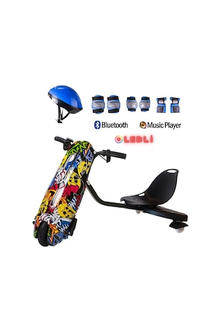 Citymate Drift Car Elektrikli Kaykay Bluetooth Dirift Kar Hoverboard Scooter Koruma Ekipmanı Hediye
