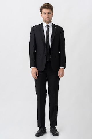 White Stone Manizales T2036 Regular Fit 4 Drop Takım Elbise Siyah-siyah Siyah