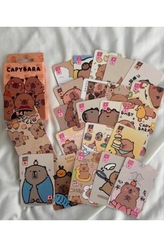 İskambil Kağıdı Capybara Poker Oyun Kartı 54 Adet İskambil Destesi