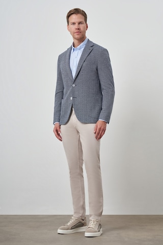 Morven Erkek Lacivert Örme Slim Fit Mono Yaka Ceket 25ms002021200 Lacivert