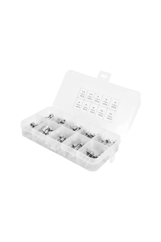 Lemestar 100'lü Cam Sigorta Rölesi Seti 0.2-20a , Hızlı Kırılma, Elektrik Güvenliği, 10 Farklı Akım, Şeffaf Depolama Kutusu 2 - 3 - 5 - 7.5 - 10 -15 - 20 - 25 - 30 - 35