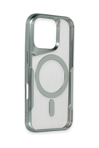 Apple iPhone Uyumlu Uyumlu 16 Pro Kılıf Boyi Magsafe Silikon Kapak - Derin Mor