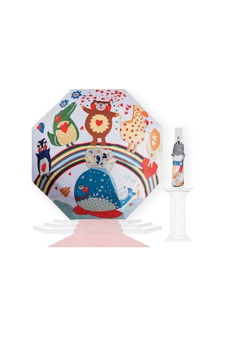 Heydiye Fantastik Kids Uv99+ Güneş / Yağmur Reflektör Kenar Otomatik Aç/kapa Şemsiye Çok Renk