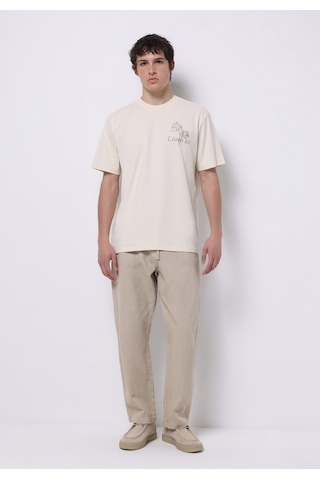 Colin's Colins Comfort Fit Yuvarlak Yaka Düz Erkek Bej Kısa Kol Tişört Cl1074220 Q1.v1 Lbg Lıght Beıge