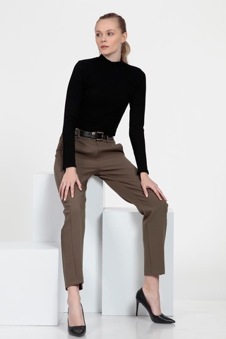 Cepli Cigarette Fit Pantolon Haki
