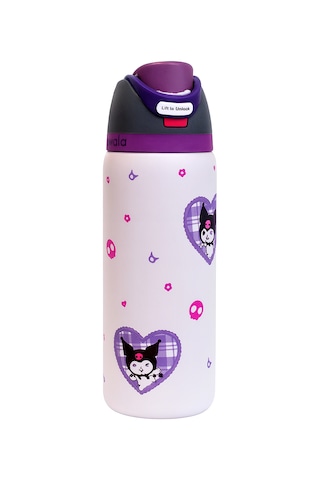 Owala 32 Oz 946 Ml Freesip Desenli Çift Katmanlı Paslanmaz Çelik Termos Kilitli Kapak Ekru - Mor