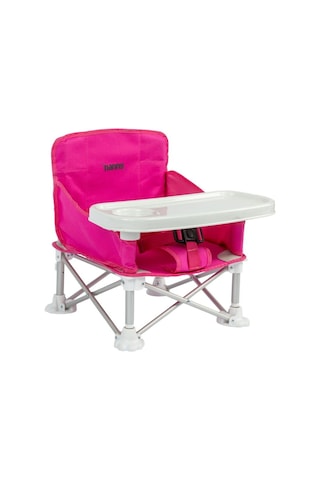 Deluxe Portatif Katlanabilir Mama Sandalyesi Pembe