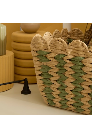 Karaca Home Knit Dekoratif Sepet Organizer 30x30x25 Cm Kahverengi