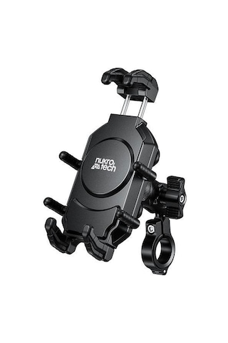 Nukrotech M26 Titreşim Modüllü Gidon Bağlantılı Telefon Tutucu Siyah