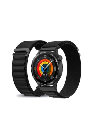 Huawei Watch Gt4 / Gt5 / Gt5 Pro / Gt6 / Gt6 Pro 46mm Uyumlu Alpine Loop Kumaş Kancalı Kordon