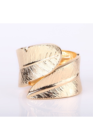 Ranyeek Yeni Yapılandırma Yaprak Desenli Metal Yaylı Pijama Kanca, Delme Yok, Lüks Perde Bağlayıcı, Altın Renk, Hafif Tip, Toptan Satış