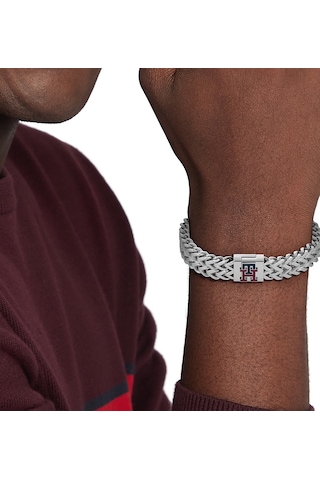 Tommy Hilfiger Thj2790462 Erkek Bileklik Metalik Gri