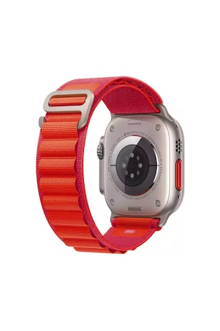 Forzacase Apple Uyumlu Watch Ultra 3 49mm İle Kancalı Kumaş Kordon Kayış - Fc269