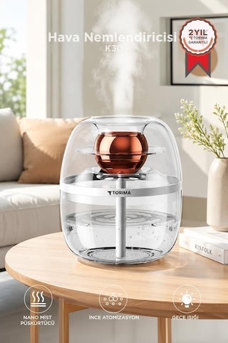 Özel Seri Masaüstü Alternatif Kristal Hava Nemlendiricisi Buhar Makinesi K30