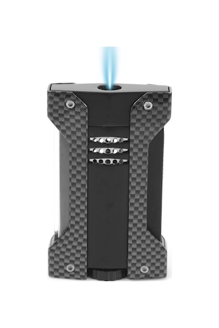 Conquistador Tek Torch Pürmüz Karbon Siyah Defi Extreme Dizayn Metal Puro Çakmağı Cnq-023