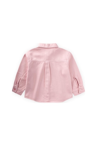 Cigit Tek Cepli Gabardin Gömlek 2-7 Yaş Pembe Pembe