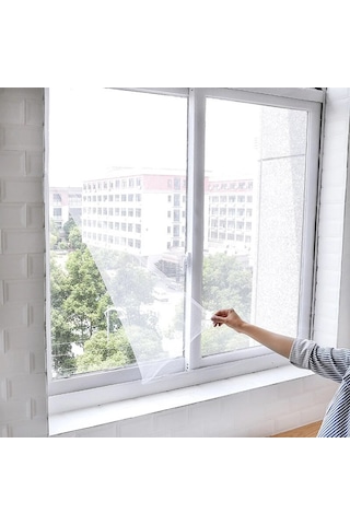 İeg Tüm Cam Pencere Kapılara Uyumlu Çift Kanat Pencere Sinekliği