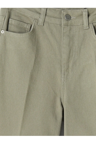 Lc Waikiki Yeşil Wideleg Kadın Jean Pantolon