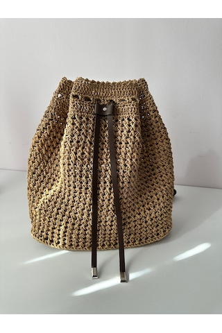 Byehandmade El Yapımı Kahverengi Sırt Çantası A.Kahverengi