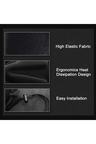 Tenfowee Bisiklet Silikon Yastık - Konforlu Jel + Yoğun Spons Makyajı - Spor Tipi Geniş Koltuk Kılıfı 27x24cm Çok Renkli