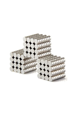 Dünya Magnet 150 Adet 6mm X 2mm Yuvarlak Güçlü Neodyum Mıknatıs Magnet