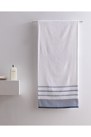 Madame Coco Luth Pamuklu Banyo Havlusu - Lacivert/mavi - 70x140 Cm 8684427297872 Çok Renkli