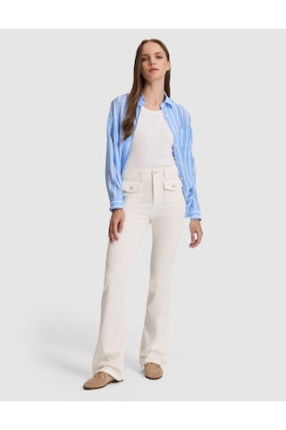 Pierre Cardin Kadın Ekru Pantolon Jean 50324048-vr019