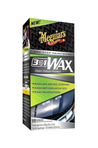 Meguiars 3'ü 1 Arada Wax Cila