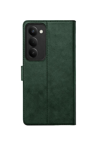 Mobaxaksesuar Xiaomi Redmi 15 4g / 5g Kılıf Deri Deluxe Cüzdanlı Kapaklı Case Yeşil