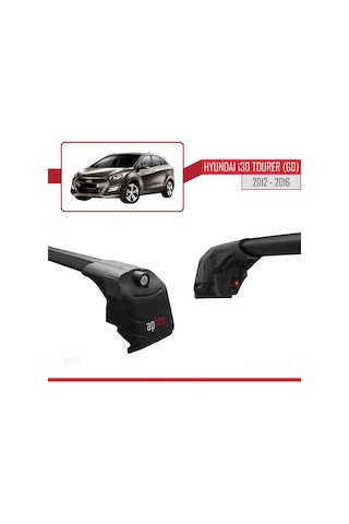 Hyundai İ30 Tourer Gd 2012-2016 Arası İle Uyumlu Ace-2 Ara Atkı Tavan Barı Siyah