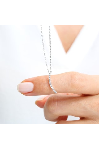 Mia Vento Pırlanta Montür Zarif Dalga İkili Gümüş Set