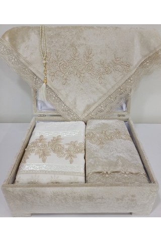 Lamazihome Sandıklı Seccade Takımı Seccade Seti Gelin Damat Bohça (465258392)