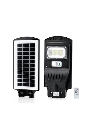 100w - 6500k Solar - Güneş Enerjili Sokak Lambası - Armatür Sensörlü Bahçe-balkon-sokak Ars-348964 Bx40