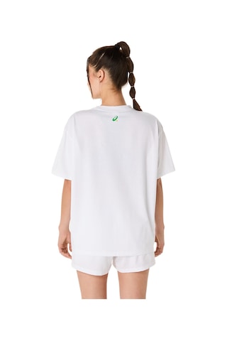Asics Court Graphıc Ss Top Kadın White Traditional Kısa Kollu Tshirt 2042a379-100 Beyaz