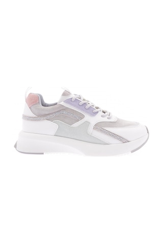 Dgn 68125-22y Kadın Bağcıklı Sneakers Ayakkabı Beyaz Multi Yeşil