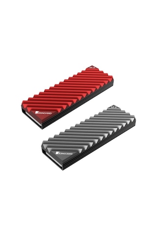 Besthome1 Passif Tip M.2 Ssd Soğutucu 2280, Kırmızı-gri Renk, Dayanıklı Malzemeyle Bilgisayar Diski Soğutma