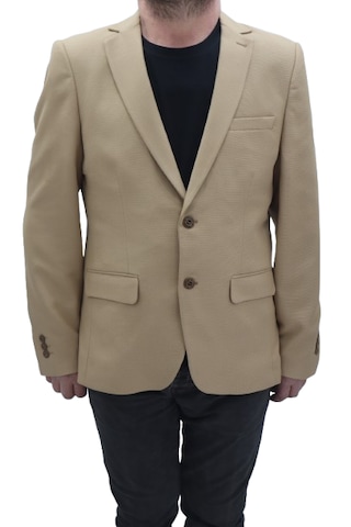 Twenhil Dmctekstil Erkek Ckt-200 Düz Klasik Kesim Normal Kalıp Çift Düğme Blazer Ceket Camel