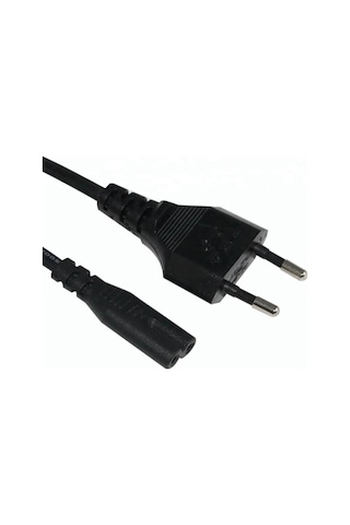 Koodmax 20 Adet Teyp Fişi - Notebook Adaptör Işıldak Power Kablo 2 Pin Elektrik Güç Kablosu