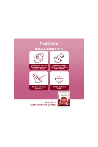 TheLifeCo Beetroot - Kırmızı Pancar Çorbası 4 x 23 G