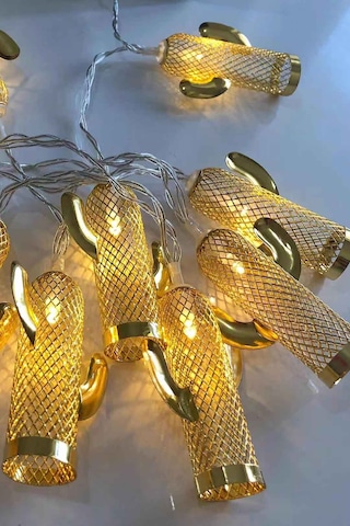 Kaktüs Işık Zinciri Gold Günışığı