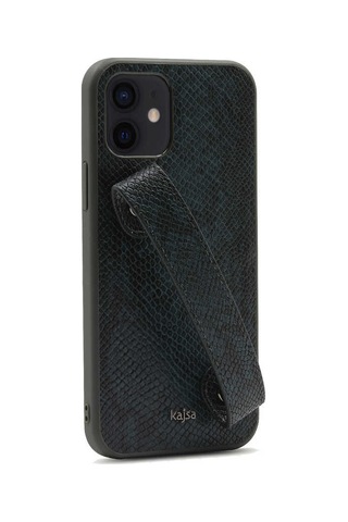 Kajsa Apple Uyumlu iPhone 12 Pro Kılıf Kajsa Glamorous Serisi Snake Handstrap Kapak ZORE-216674