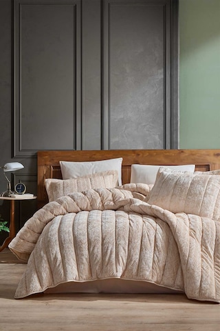 Elart Comfort yeni nesil uykuseti - 3 parça Velvet Cappuccino (23 Cappuccino