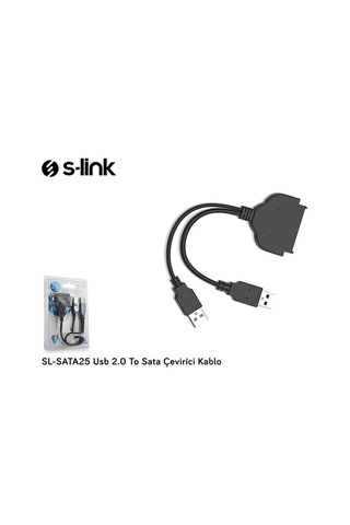 Sata Çevirici Kablo Usb 20 To S Link Sl Sata25