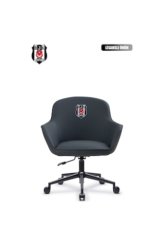 Fanchair X Beşiktaş Icon Gri Çalışma Koltuğu-40
