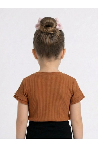 Xo Kids Kız Çocuk Tişort 5-9 Yaş 36020 Kahverengi