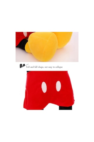 Miki Fare Mickey Mouse Minnie Mouse Figür Peluş Oyuncak Uyku & Oyun Arkadaşı Büyük Boy 50 Cm. Siyah