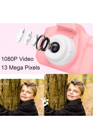River World Pembe Renkte Fotoğraf Makinesi Mini Boy