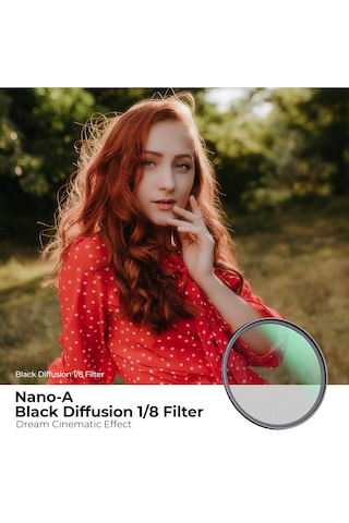 K&f Concept 82 MM Sis 1/8 Nano-A Serisi Filtre Siyah