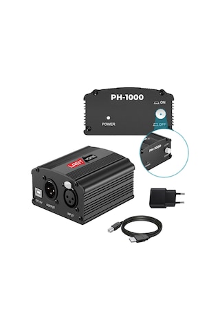 Lastvoice BM800 Full Black Mikrofon + Phantom Power + Mini Tripod + 7.1